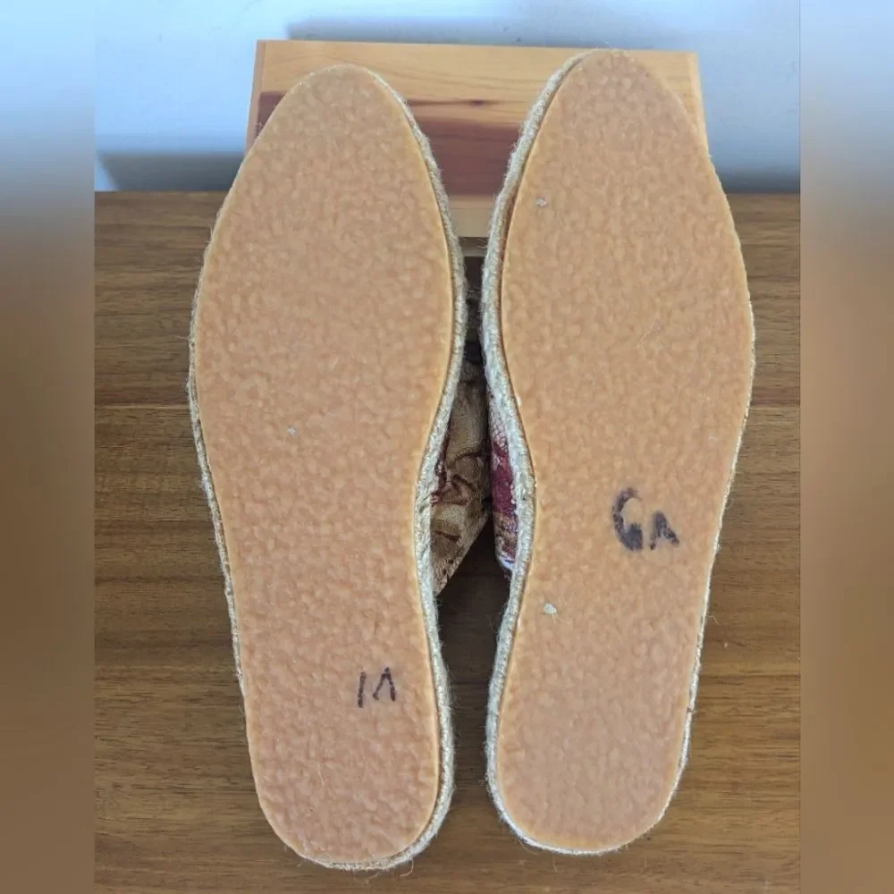 Laura Ashely Floral Slippers Witchy Romantic Cottagecore Country Floral Boho 8 - Picture 7 of 7